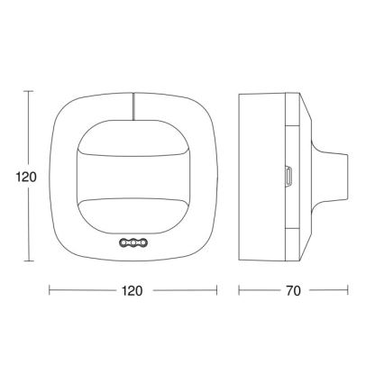 Steinel 590703 – Präsenzmelder Dual HF COM1 weiß