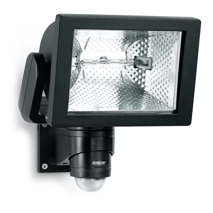 STEINEL 633417 - Halogenreflektor mit Sensor HS 500 S DUO schwarz