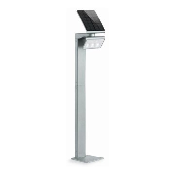 STEINEL 671211 - Solar-LED-Strahler mit Sensor XSolar GL-S 0,5W/LED silber IP44 2500 mAh