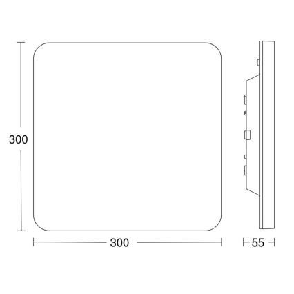 Steinel - Dimmbare LED-Deckenleuchte mit Sensor RSPROR20BASICQ 15,3W/230V IP40 3000K