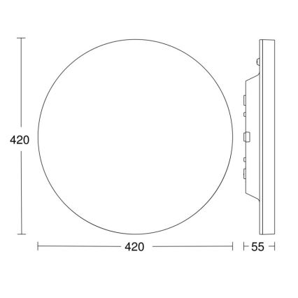 Steinel – Dimmbare LED-Leuchte mit Sensor RSPROR30QBASICSC 23,26W/230V IP40 4000K