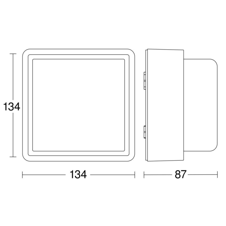 Steinel - Dimmbare LED-Wandleuchte L 845 C LED/9W/230V 3000K IP44 anthrazit