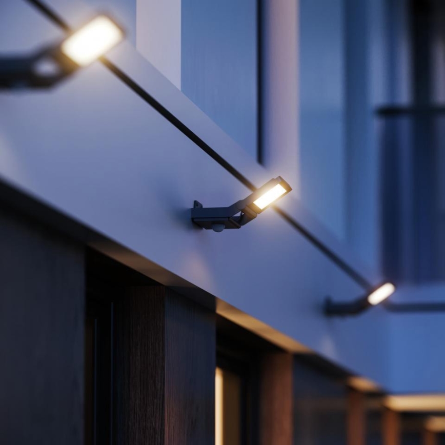 Steinel - LED-Strahler mit Sensor XLED PRO ONE S 18,4W/230V IP44 3000K anthrazit + Fernbedienung