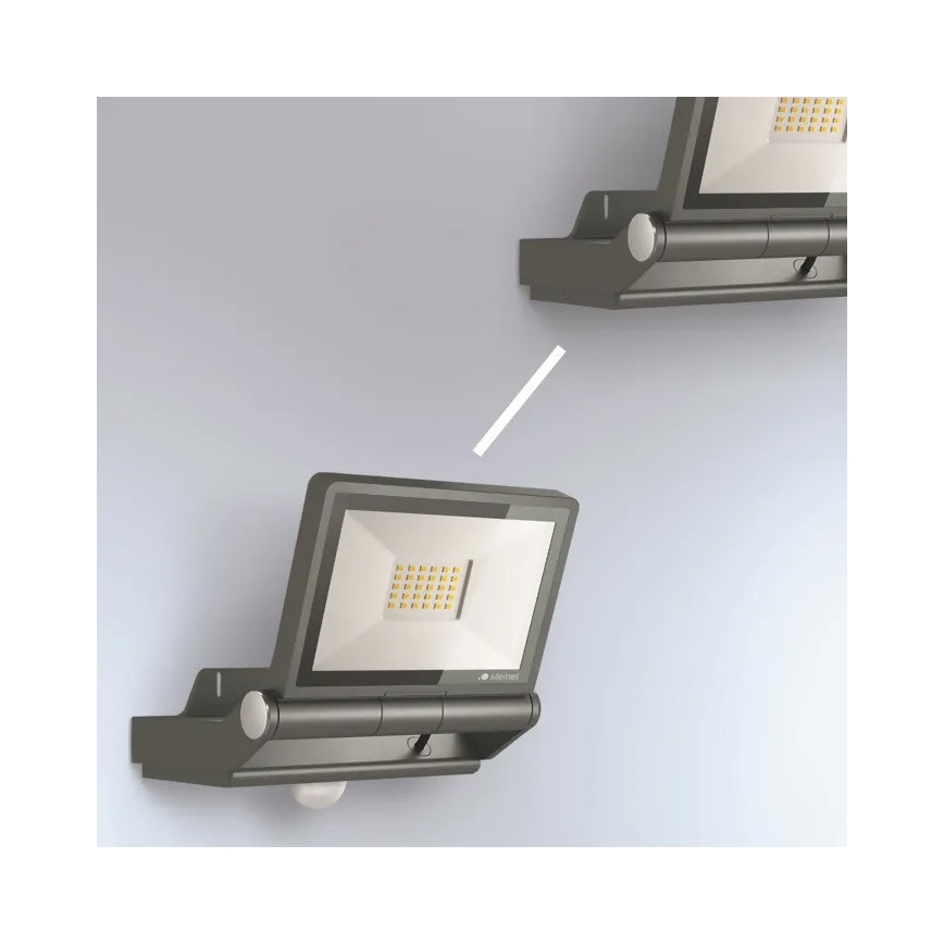 Steinel - LED-Strahler mit Sensor XLED PRO ONE S 18,4W/230V IP44 3000K anthrazit + Fernbedienung