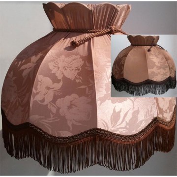Stoffschirm Hortensie Kakao - Blume E27 Durchmesser 54 cm