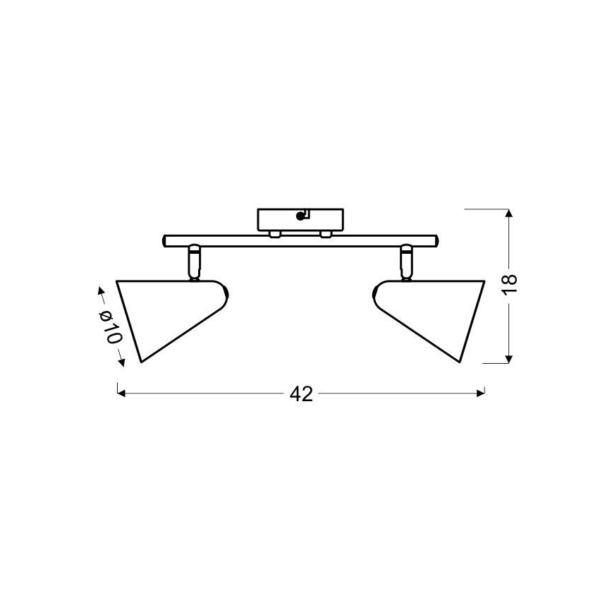 Strahler AMOR 2xE14/40W/230V rosa
