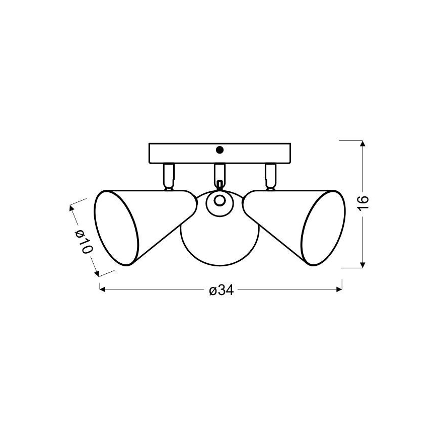 Strahler AMOR 3xE14/40W/230V rosa