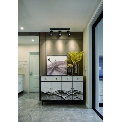 Strahler BAMBOO 3xGU10/10W/230V schwarz