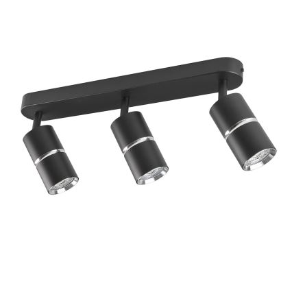Strahler BAMBOO 3xGU10/10W/230V schwarz