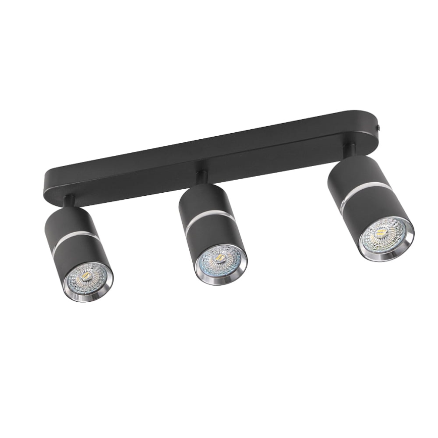 Strahler BAMBOO 3xGU10/10W/230V schwarz