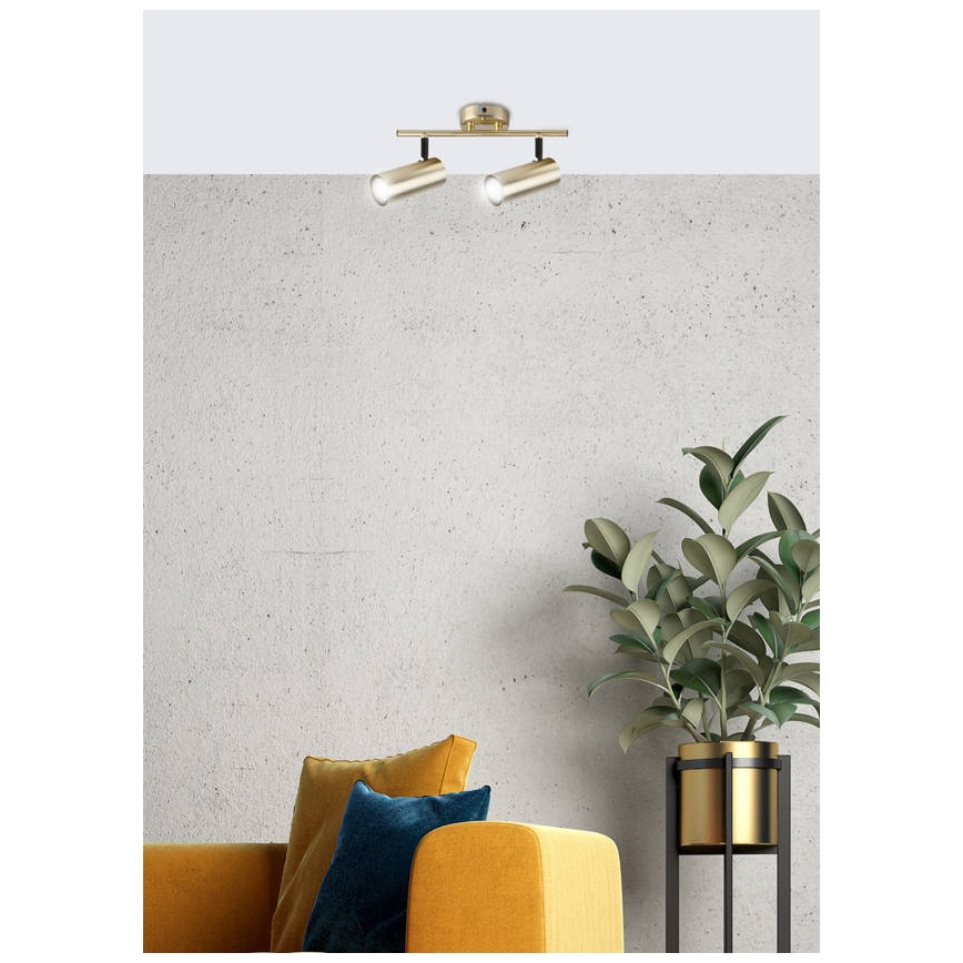 Strahler COLLY 2xGU10/15W/230V golden