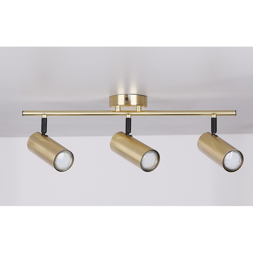 Strahler COLLY 3xGU10/15W/230V golden