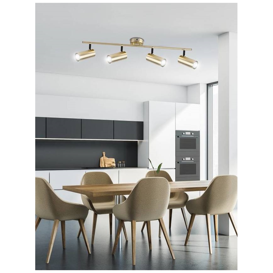 Strahler COLLY 4xGU10/15W/230V golden