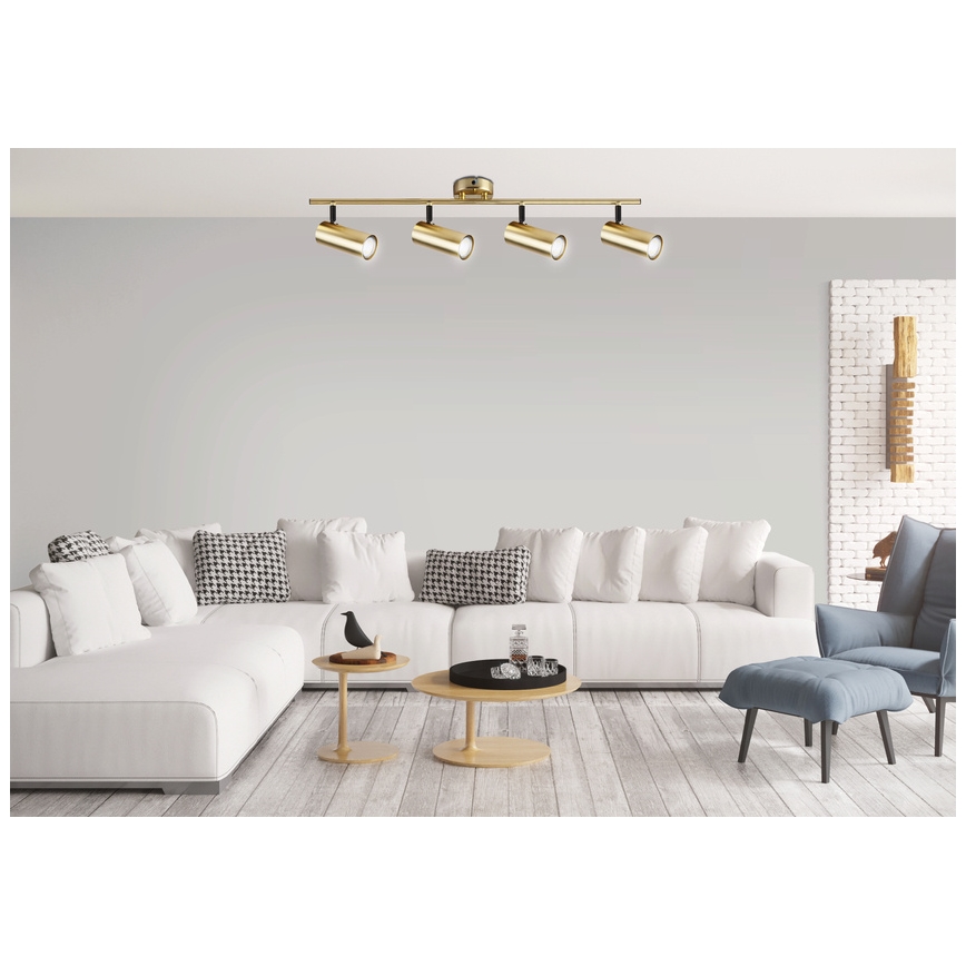 Strahler COLLY 4xGU10/15W/230V golden
