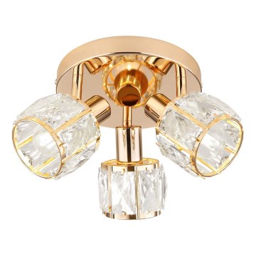 Strahler DUBAI 3xE14/40W/230V d 36 cm Roségold