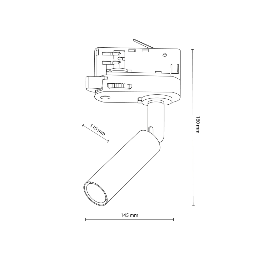 Strahler für 3-Phasen-Schienensystem LAGOS 1xG9/8W/230V weiß