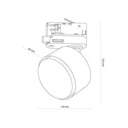 Strahler für 3-Phasen-Schienensystem TRACER 1xGX53/11W/230V weiß