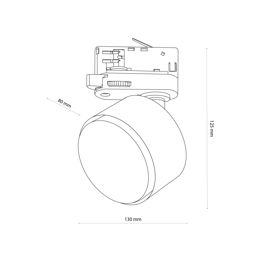 Strahler für 3-Phasen-Schienensystem TRACER 1xGX53/11W/230V weiß