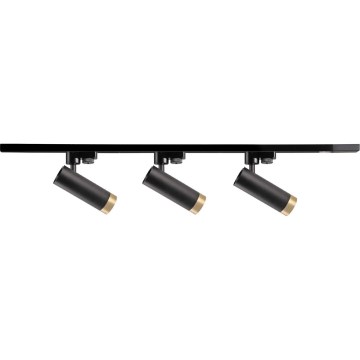 Strahler für Schienensystem FADO 3xGU10/10W/230V + 1 m Schienensystem schwarz