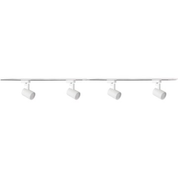 Strahler für Schienensystem LYNX 4xGU10/10W/230V + 2 x 75 cm Schienensystem weiß