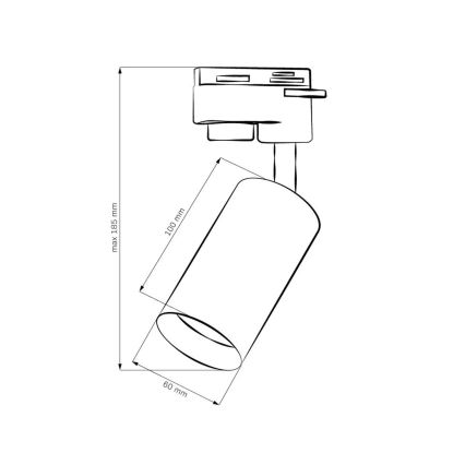 Strahler für Schienensystem MARIBEL 1xGU10/10W/230V golden