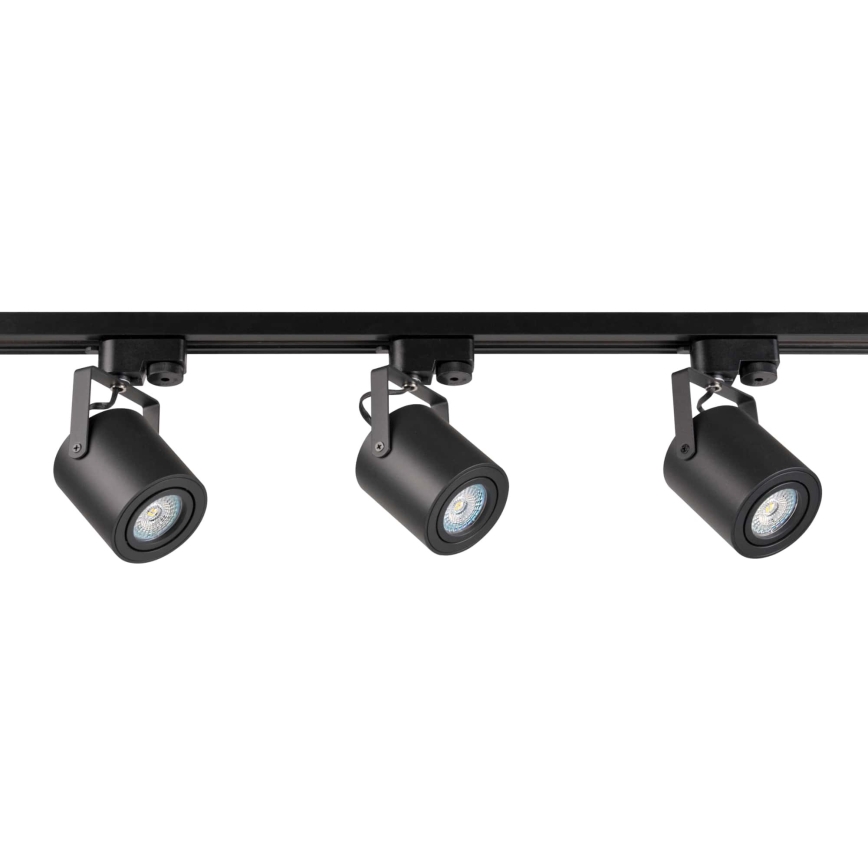 Strahler für Schienensystem MINOR 3xGU10/10W/230V + 1 m Schienensystem schwarz
