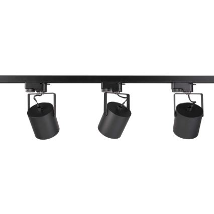 Strahler für Schienensystem MINOR 3xGU10/10W/230V + 1 m Schienensystem schwarz