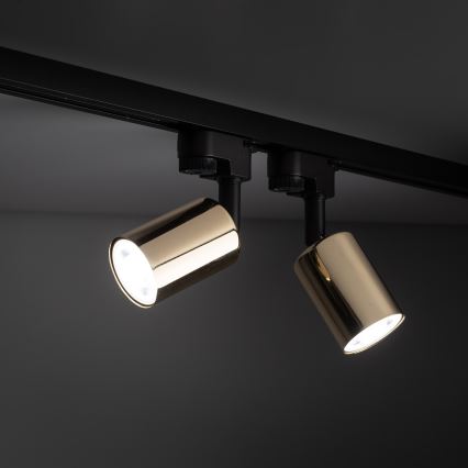 Strahler für Schienensystem TOP 1xGU10/10W/230V golden/schwarz