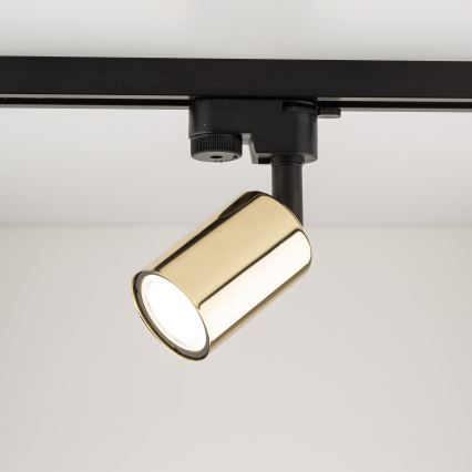 Strahler für Schienensystem TOP 1xGU10/10W/230V golden/schwarz