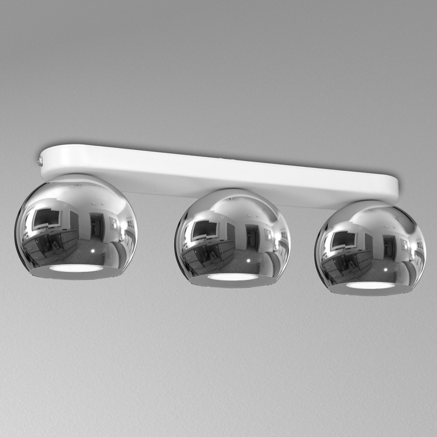 Strahler GALAXY 3xGU10/8W/230V weiß/glänzendes Chrom