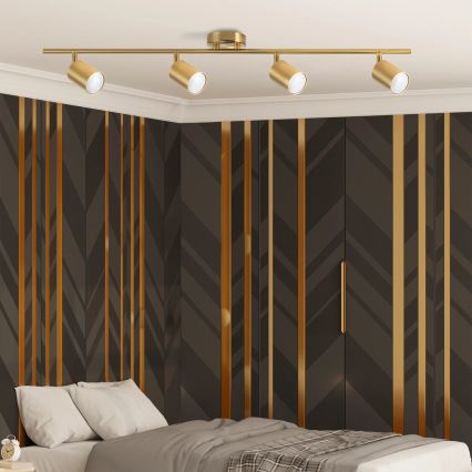 Strahler GOLDI 4xGU10/10W/230V golden