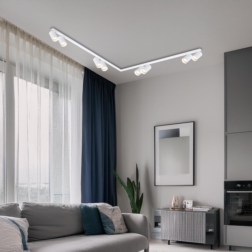 Strahler HERO SPOT 8xGU10/9W/230V weiß
