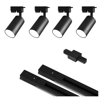 Strahler in Schienensystem 4xGU10/25W/230V 2 m schwarz