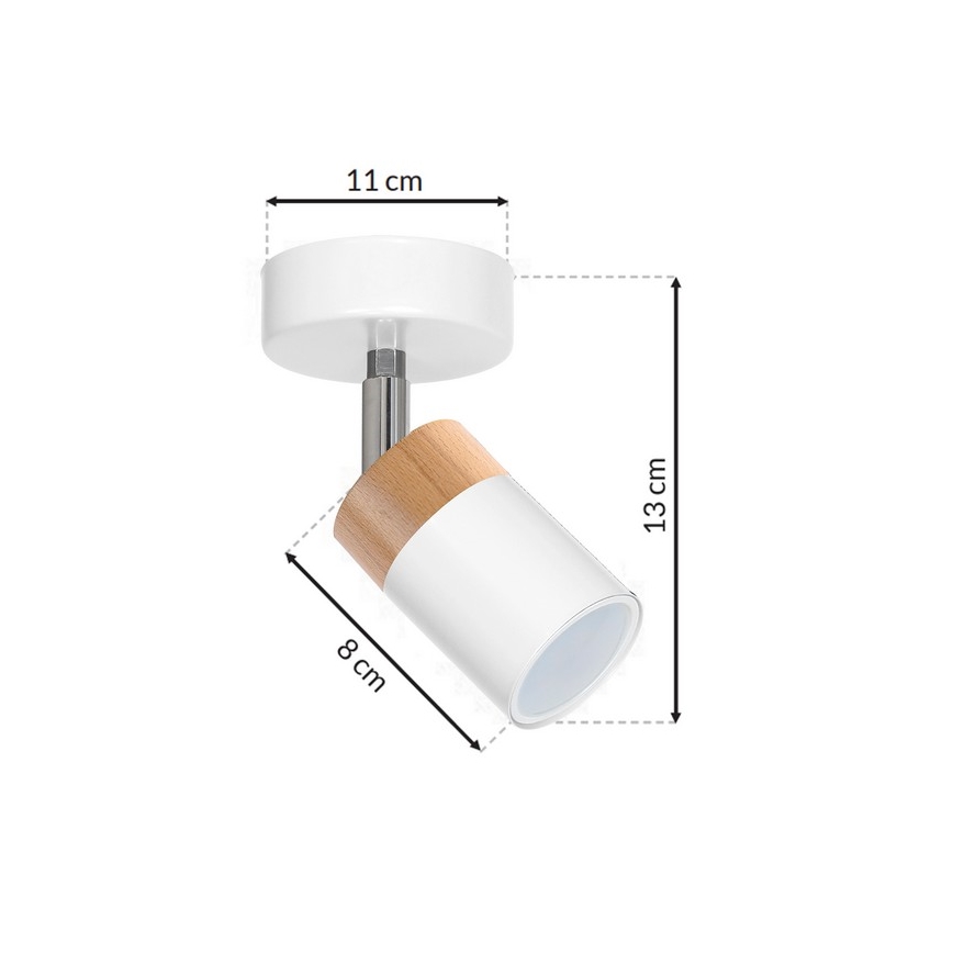 Strahler JOKER WHITE WOOD 1xGU10/8W/230V