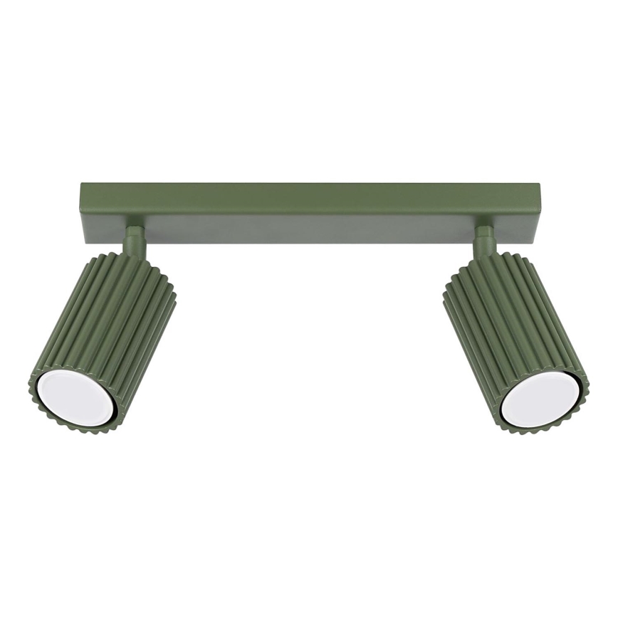 Strahler KARBON 2xGU10/10W/230V grün