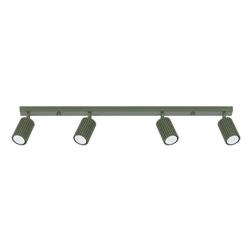 Strahler KARBON 4xGU10/10W/230V grün