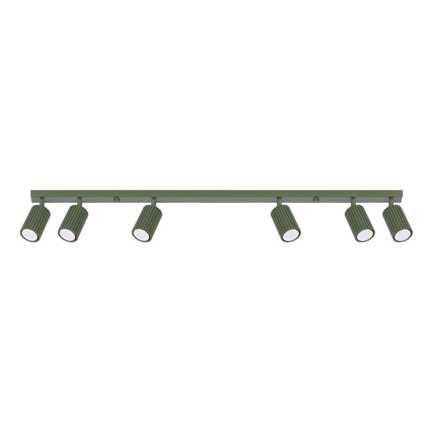 Strahler KARBON 6xGU10/10W/230V grün