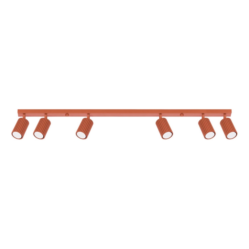 Strahler KARBON 6xGU10/10W/230V rot