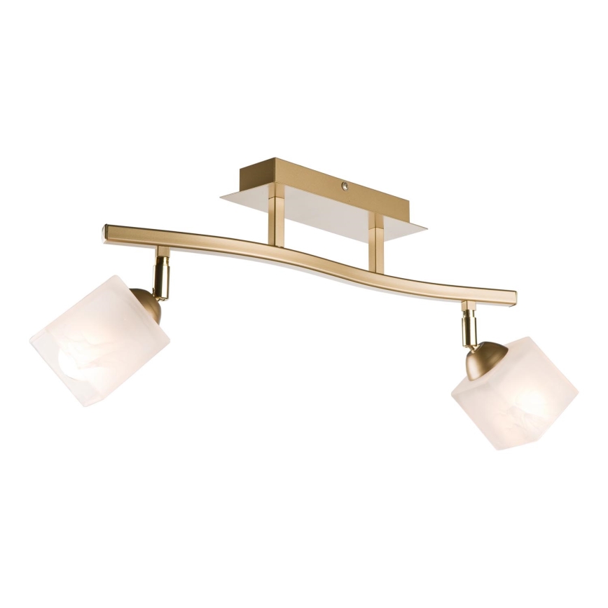 Strahler KLARA 2xE14/40W/230V golden