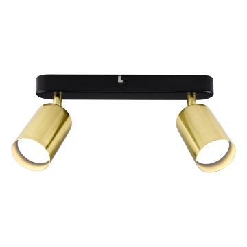 Strahler KONCEPT 2xGU10/35W/230V schwarz/golden