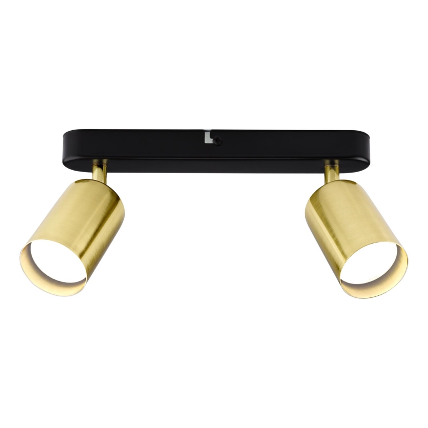 Strahler KONCEPT 2xGU10/35W/230V schwarz/golden