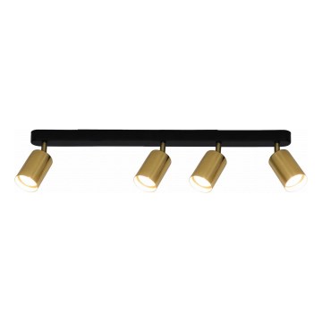Strahler KONCEPT 4xGU10/35W/230V schwarz/golden