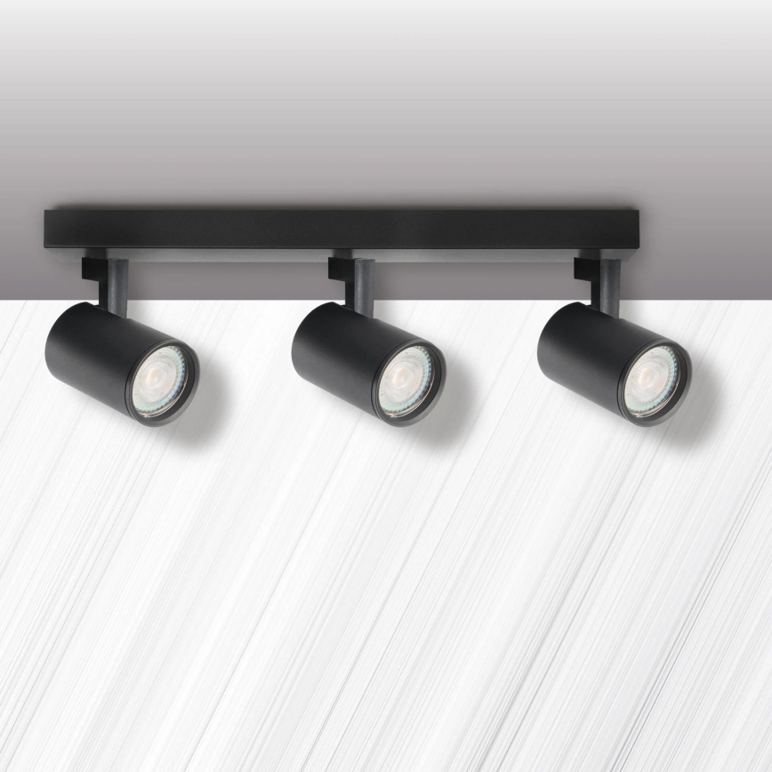 Strahler LYNX 3xGU10/10W/230V schwarz