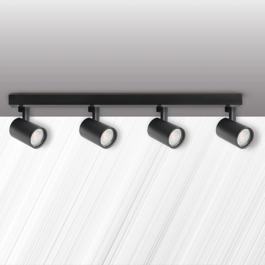 Strahler LYNX 4xGU10/10W/230V schwarz