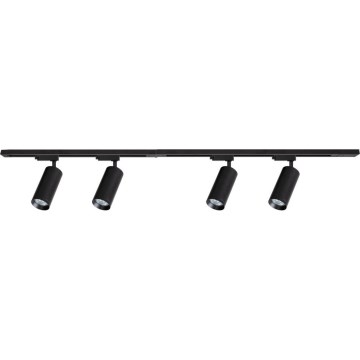 Strahler mit Schienensystem MICA 4xGU10/10W/230V schwarz