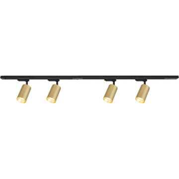 Strahler mit Schienensystem PIPE 4xGU10/10W/230V golden/schwarz