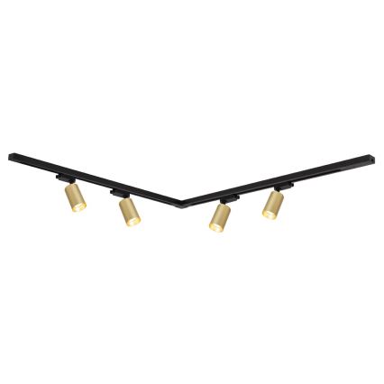 Strahler mit Schienensystem PIPE 4xGU10/10W/230V golden/schwarz