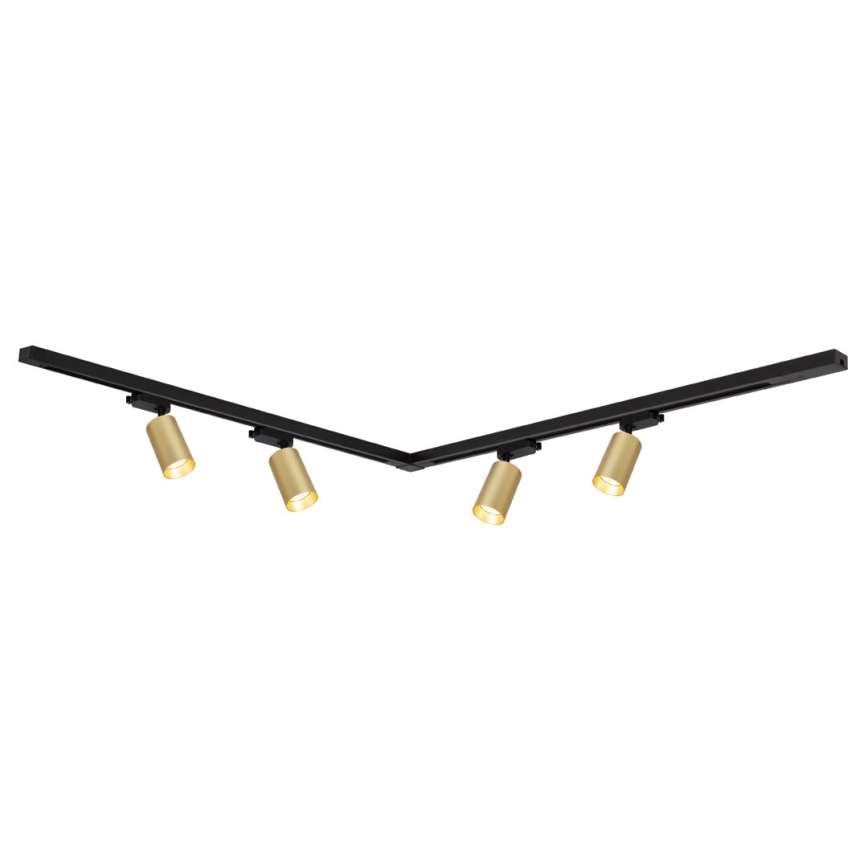 Strahler mit Schienensystem PIPE 4xGU10/10W/230V golden/schwarz