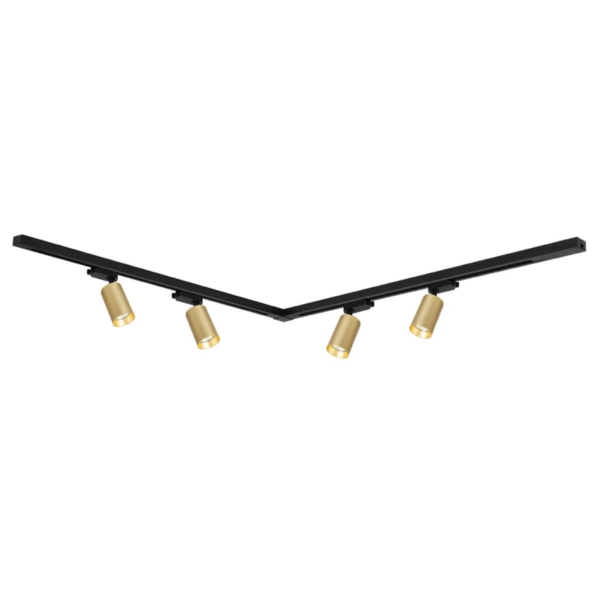 Strahler mit Schienensystem PIPE 4xGU10/10W/230V golden/schwarz