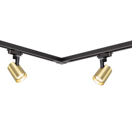 Strahler mit Schienensystem VOLF 4xGU10/10W/230V golden/schwarz